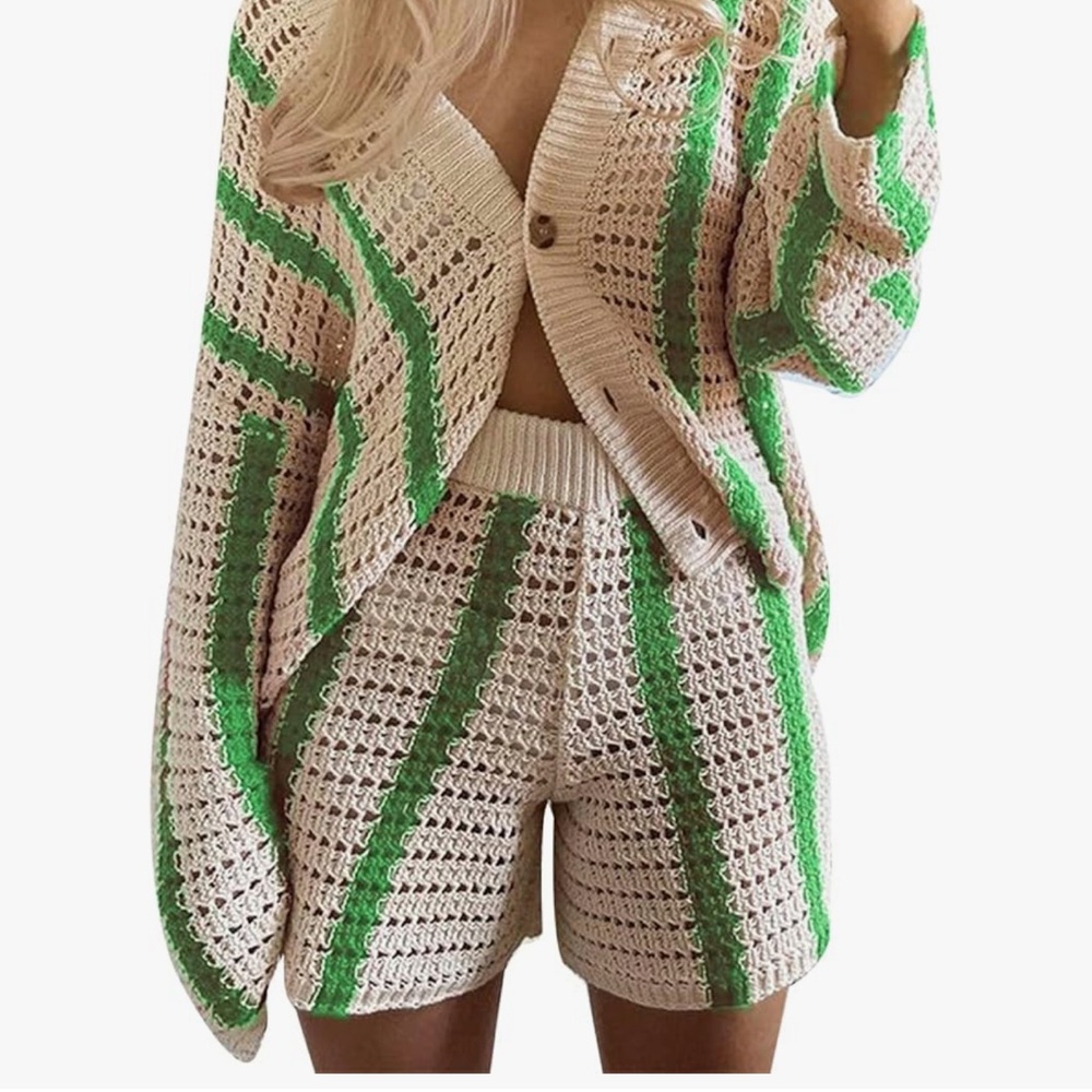 Short set outdoor or swim wear it’s your choice .